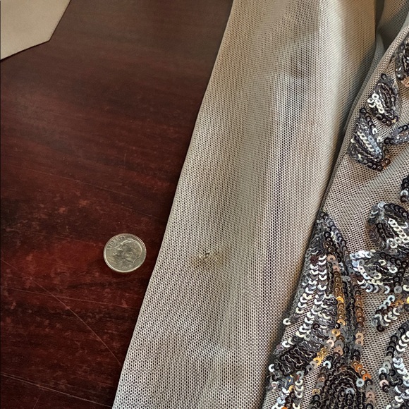 R&M Richards ✨ Silver Sequin Embellished Evening Gown ✨  Make a stunning entranc - Picture 4 of 4